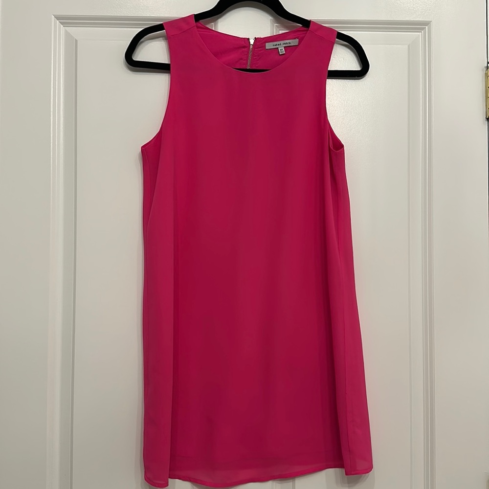 Naked Zebra Hot Pink Dress - Size Medium